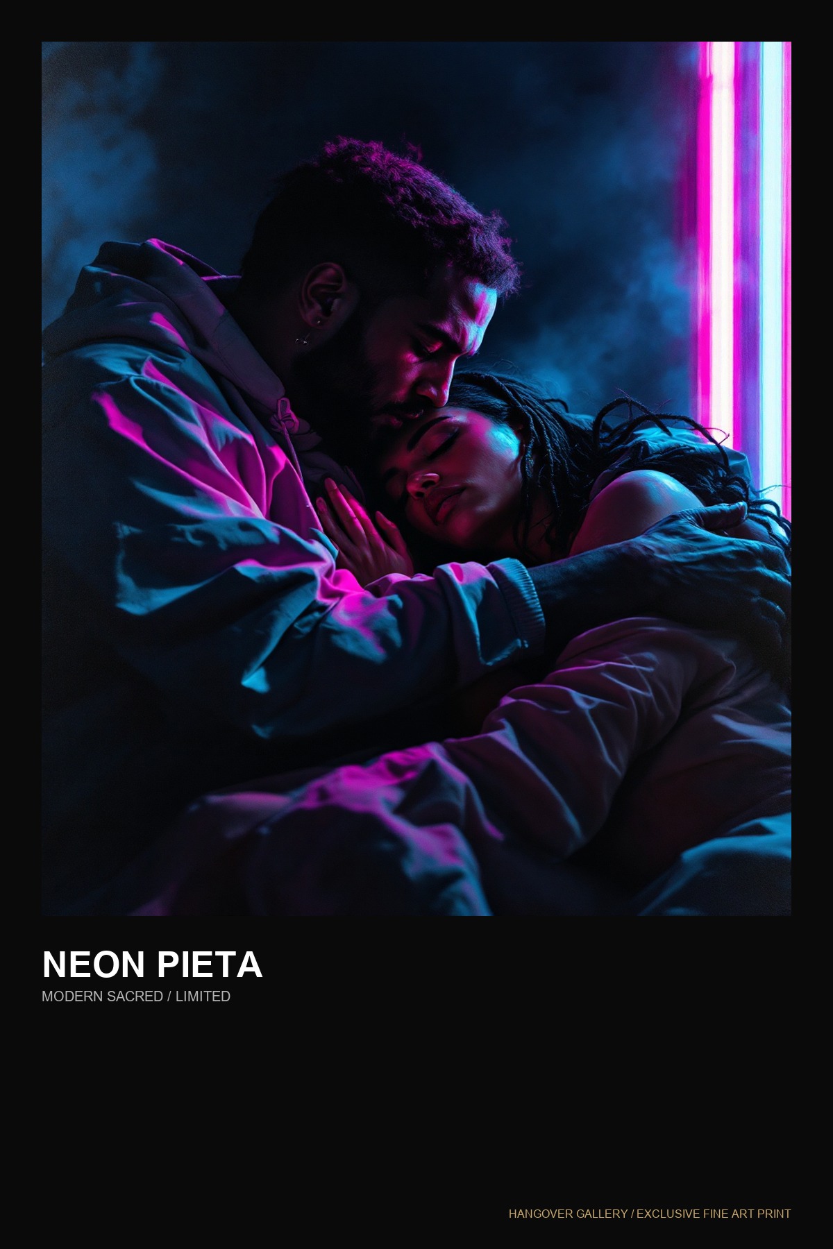 Neon Pieta — HANGOVER AI